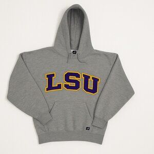 J America Sportswear LSU Tigers Hoodie – Gray Cotton - Blend Unisex S